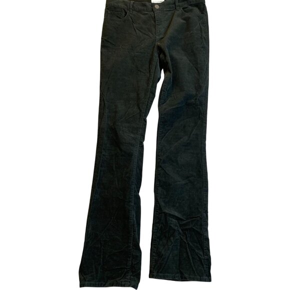 Loft Womens Pants Size 28 /6 Corduroy Bootcut Classic Casual Green Pockets Y2K - Picture 1 of 14